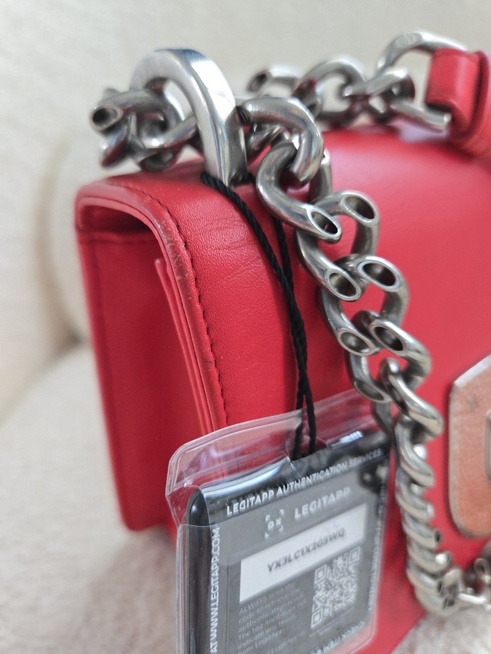 Christian Dior Mini Bag – Red Leather - Picture 13 of 15